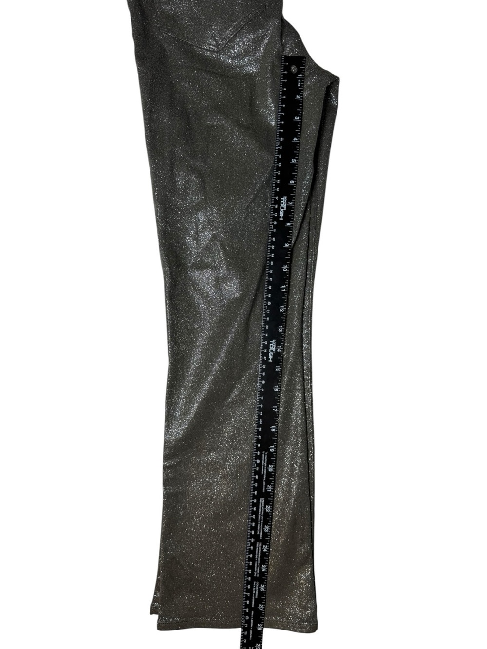 PAIGE Claudine Metallic Shimmer Bootcut Jeans Size 28 - Picture 13 of 13